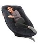 Pumpum U Shape Hollow Fiber Maternity Pillow ,Black