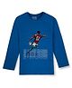 GINI & JONY Full Sleeves Be A Game Changer Text Printed Tee - Blue