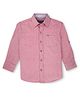 GINI & JONY Full Sleeves Solid Woven Shirt - Pink