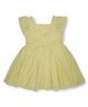 GINI & JONY Sleeveless Flutter Detailed Sequins Embellished Dress - Yellow