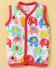 Child World Interlock Knit Sleeveless Vests Elephant Print - Red