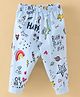Child World Interlock Cotton Knit Full Length Dino Print Lounge Pant - Sky Blue