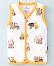 Child World Interlock Knit Sleeveless Vest Vehicle Print - Yellow