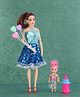 KiddyBuddy Sister Doll with Balloons Toys for kids -(Color & Accessories may Vary)