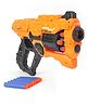 Vijaya Impex Thunder Strike Big Size Auto Rotating Soft Foam Bullet Gun Toy - Yellow