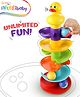 Intellibaby Roll-A-Round Waterproof Spiral Tracker | 6-Layer Ball Drop & Roll Swirling Tower | Educational Toy For Babies & Toddlers | Stacking & Racing Fun With 3 Spinning Activity Roll Balls | Ideal for Gifting - Multicolour