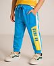 Babyhug Cotton Looper Full Length Track Pant Game On Print - Blue