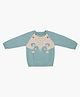 A Toddler Thing Full Sleeves Hamster Designed Sweater - Blue