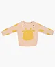 A Toddler Thing Full Sleeves Giraffe Designed Sweater - Cream