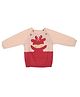 A Toddler Thing Full Raglan Sleeves Deer Detailed Sweater - Cream