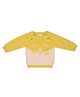 A Toddler Thing Full Raglan Sleeves Tiger Designed Sweater - Mustard Yelow