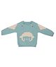 A Toddler Thing Full Raglan Sleeves Sheep Designed Sweater - Blue