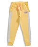 JusCubs Loop Knitted & Heart  Embroidered Joggers - Yellow