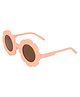 Kidofash Round Flower UV Protected Sunglasses - Peach