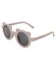 Kidofash Classic Round Cute Bear Uv Protected Sunglasses For Kids - Brown