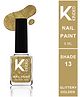 KINDED Nail Paint Long Stay Nail Polish Shimmery Finish 13 Glittery Golden - 9 ml