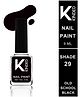 KINDED Nail Paint Long Stay Nail Polish Glossy Finish 29 Old School Black - 9 ml