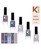 KINDED Nail Paint Long Stay Nail Polish Combo of 5 Glossy Finish Pastel Shades 16 to 20 - 9 ml each