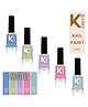 KINDED Nail Paint Long Stay Nail Polish Combo of 5 Glossy Finish Pastel Shades 21 to 25 - 9 ml each