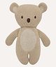 Abracadabra Teddy Knitted Toy - Brown - Length 19 cm