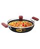 Hawkins Futura Hard Anodised Nonstick Cook-n-Serve Frying Pan with Glass Lid, 3 Litre, Diameter 28 cm, Black