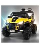 Baybee Roger Electric Rechargeable Battery Operated Jeep Car for Kids with LED Light Remote Control & Music (Yellow)