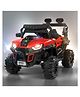 Baybee Roger Electric Rechargeable Battery Operated Jeep Car for Kids with LED Light Remote Control & Music (Red)