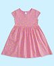 Pantaloons Junior Cap Sleeves Stars Printed Dress - Light Pink