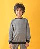 Anthrilo Full Sleeves Space Dyed Sweatshirt - Black