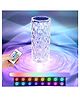 YAMAMA Crystal Lamp Projector With 16 Color Changing RGB Modes With Remote And Touch Control USB Rechargeable Diamond Rose Table Lamp Projector For Bedroom Living Room Party Dinner Decor - Multicolor