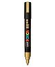 Uniball Posca 5M 1.8 mm -2.5 mm Bullet Shaped Marker Pen, Gold Ink, Pack of 1