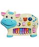 Sanjary Cartoon Cow Piano for kids Color May Vary
