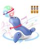 Fiddlerz Sea Lion Bump and Go Musical Walking Singing Dancing Toy Flashing Lights Sounds Battery Operated Children's Kids Boys Girls Toys Purple Battery Included