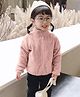 MOMISY Full Sleeves Solid Front Zipper Jacket - Pink