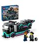LEGO City Race Car and Car Carrier Truck Building Toy 328 Pieces - 60406