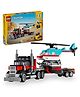 LEGO Creator Flatbed Truck with Helicopter Toy 270 Pieces - 31146
