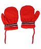 Kid-O-World  Striped Pattern Mittens - Red