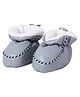 Kid-O-World Solid Leather Detailed Booties - Grey