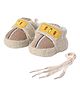 Kid-O-World Veggie Embroidered Fur Booties - Yellow