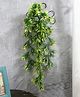 Foliyaj Artificial  Long Green Vine with Metal Wall Stand - 70 centimetre