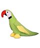 Goldenhub Soft Stuffed King Parrot Toy (Green) Height - 40 cm