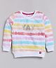 giniekids Full Sleeves Heart & Yay Text Printed Sweatshirt - Multi Colour