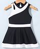 Kookie Kids Sleeveless  Frock Swimsuit Solid Colour - Black