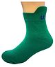 Zikku Colorful 100% Cotton Ankle-Length Kids Socks (6-9 Years) - Comfortable & Durable (Green)