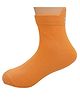 Zikku Colorful 100% Cotton Ankle-Length Kids Socks (6-9 Years) - Comfortable & Durable  (Orange)