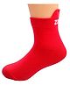 Zikku Colorful 100% Cotton Ankle-Length Kids Socks (6-9 Years) - Comfortable & Durable (Red)