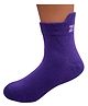 Zikku Colorful 100% Cotton Ankle-Length Kids Socks (6-9 Years) - Comfortable & Durable  (Purple)