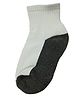 Zikku Cozy Comfort 100% Cotton Ankle-Length Kids Socks Thick Base for All-Day Wear & Happy Feet (6-9 Years) (White Grey)