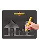 Zyamalox Educational Magnetic Drawing Board Toy: Sketch Pad for Kids - Doodle Freely with Magnetic Balls for Children Ages 3+
