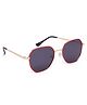 KIDSUN 100% Uv Protection Square  Sunglasses - Red